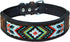 Leather Dog Collar, Western Style, Heavy Duty, Hand Tooled, Adjustable, for Puppies and Big Dogs