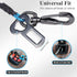 VIVAGLORY Dog Seat Belt, Heavy Duty Steel Rope Waterproof Safety Belt for Small Medium Dogs (22", Blue)