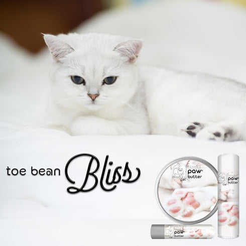 The Blissful Cat Paw Butter, Moisturizer for Dry Paw Pads, Lick-Safe Cat Paw Balm, 0.15 oz