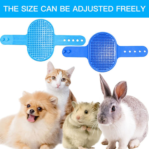 4 Pieces Rabbit Grooming Kit, Includes Rabbit Hair Remover, Grooming Brush, Steel Comb & Double-Sided Comb