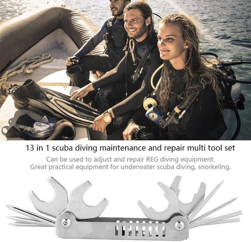 Vbestlife 8 in 1 Professional Diver Tool Kit for Repairing & Adjusting Scuba Diving Regulators, Scuba Gear