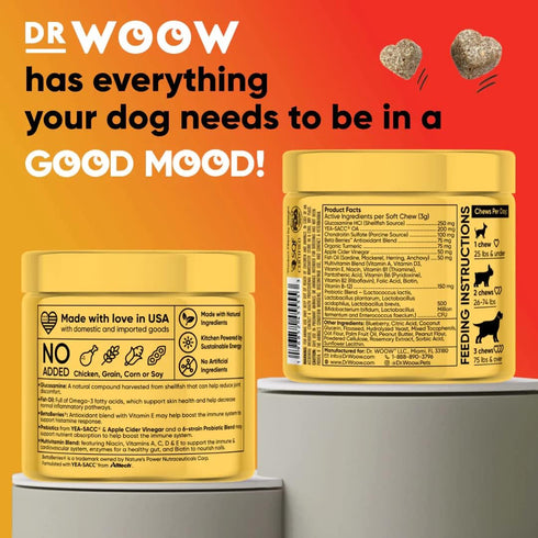 Multivitamins for Dogs, Everyday Vitamins for Gut Immune Health, Joint Support, 90 Ct Dog Supplements