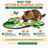 Pet's Var Interactive Cat Toys for Indoor Cats - Automatic Anti-Boredom Butterfly Toy with Plush Flutter Tail
