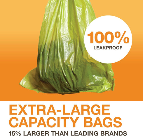 20% 6 90 Count, 14.25 9.5 Neater Pets Lift N Bag Extra-Capacity Dog Poop Bags Rolls, Thicker Leakproof Poop Bags