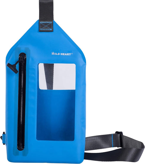 WILD HEART Waterproof Chest Sling Bag Pouch, Fashion Diving Swimming Pool Beach Underwater Case