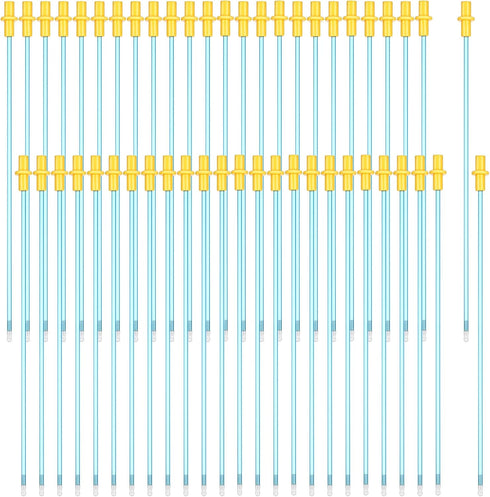 Weewooday 50 Disposable Artificial Insemination Rods for Dog Goat Sheep Breeding (Blue, 8 Inches)