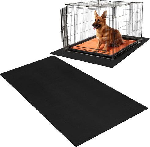 PVC Pet Crate Floor Protection Mat, 32" x 50" XXL Washable Waterproof Non-Slip Rug Whelping Pad for Pets