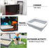 2PCS Fhiny Open Cat Litter Box, Kitten Potty Pan Semi-Enclosed Foldable Waterproof Travel Toilet Low Entrance
