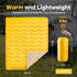 UNIKOME Lightweight Outdoor Packable Camping Blanket, Waterproof, Warm, 75"×52", Yellow