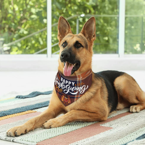 Yilad Thanksgiving Cute Turkey Dog Bandana Scarf Triangle Bibs Pet Accessories Cat Kerchief