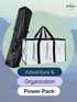 Pack: Pack Adventure & Organization Power Large Black Camp Chair Bag + Transparent & Store Bag