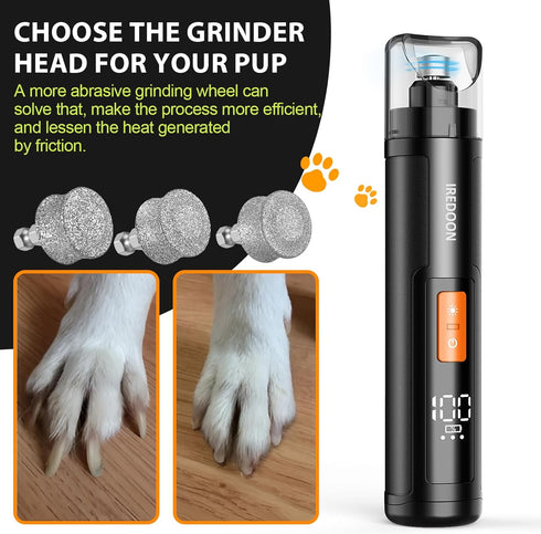 Dog Nail Grinder Replacement Head, Integrated Grinding Head for Casfuy and Most Brands