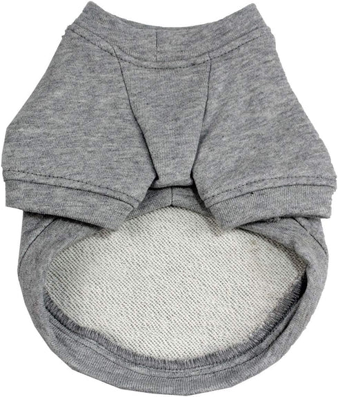 Lovelonglong Dog Pullover Sweatshirt for Small Medium Large Dogs, Gray XL, Autumn Winter T-Shirts