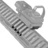 Picatinny Offset Rail Mounts, 3, 4, 5 Slots, 45 Degree Offset Angled Picatinny Weaver Rail Mount, Aluminum Low Profile