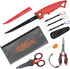 Fishing Tool Kit with 8 Pack Fillet Knife, Fishing Scissors, Pliers, Saltwater Fish Measuring Ruler, Anti-Lost Lanyard,
