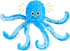 Squeaky Octopus Dog Toys, Durable Crinkle Plush Chew Toys for Teething, Interactive Tug for Small, Medium, Large Dogs