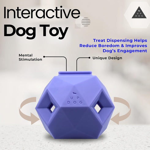 Treat Dispensing Balls for Medium Dogs and Cat Treat Dispenser Toy, Interactive for Self-Play, Improves Oral Hygiene