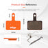 LUCK4U MT200/M315/M355/M395/Alongha ZSP04-2 4 Bike Disc Brake Pads for Zoom SNG/Apse/Artek Apollo/Shockwave/X-Rated