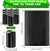 200 15L 20L 10 Pack Black Unscented Thick Dog Waste Bags for and Dog Poop Trash Can, Rolls for Outdoor, Garage, Yard