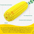 Sumind Dog Tough Corn Toys for Aggressive Chewers, Indestructible Squeaky Toothbrush Interactive Toys for Small Medium