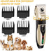 Power Display Dog Clippers, Cordless Dog Grooming Kit, Professional Horse Clippers with 4 Comb Guides
