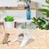 Hamster Wheel, Silent Exercise Wheel for Dwarf Hamsters, Gerbil, Mice Small Animals (White)