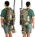 Hunting Backpack, Outdoor Gear Pack with Bow and Rifle Carry System, Camo-Khaki