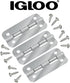 Igloo Cooler Heavy Duty Stainless Steel Hinges for Ice Chests (Set of 3)