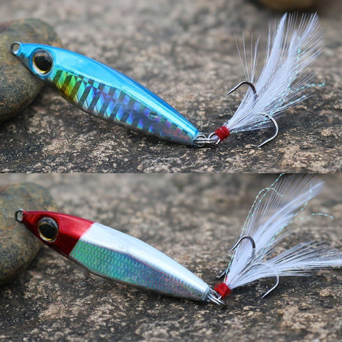 Sougayilang Fishing Lures Jigs Sinking Metal Spoons Micro Jigging Bait