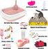 Hlimior 15-Piece Set Kitten Starter Kit, Cat Essentials Includes Litter Box, Toys, Collars, Scratch Pad, Nail File