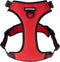 Voyager No Pull Dog Harness for Large Dogs, Adjustable Soft Pet Harness with Dual Leash Attachments, Red Lattice Nylon,