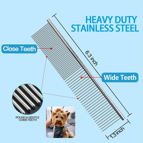 Maxshop Dog Grooming Scissors with Safety Round Tips - Heavy Duty Titanium Pet Grooming Trimmer Kit, Set of 3