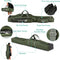LIXADA Fishing Rod Case, 3 Layers Oxford Bag, Portable Foldable Fishing Pole Carrier & Tackle Storage for Travel