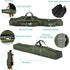 LIXADA Fishing Rod Case, 3 Layers Oxford Bag, Portable Foldable Fishing Pole Carrier for Tackle Storage