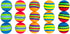 PET SHOW 15pcs Colorful Rainbow Soft Foam Interactive Cat Toy Balls for Indoor Cats & Small Dogs Quiet Playing