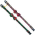 KUDES 2 Pack Christmas Snowflake Dog Collars, Breakaway with Bow Tie and Bells for Small/Medium/Large Pets, Red & Green
