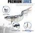 TRUSCEND Easy Catch Swimmax, Lifelike Fishing Lures for All Species, Magic Noisy Wiggling Action