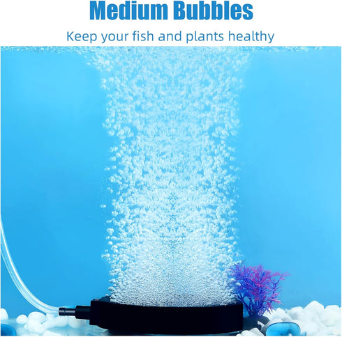 AQUANEAT Aquarium Air Stone Disc 4 inch, Aerator Bubble Diffuser, Air Pump Accessories Air Stones for Aquariums, Fish Tanks,Hydroponics,and Ponds