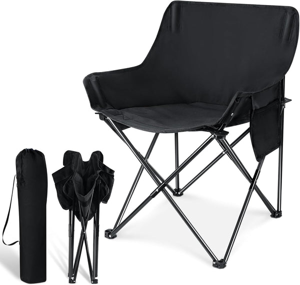 Leonyo Folding Camping Chairs, Portable Outdoor Lawn Chairs for Adults with Carrying