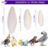 Birds LOVE Natural Cuttlebone – Premium Calcium & Trace Mineral Supplement for Avian Species, Pack of 2, Size 5.5 to 6"