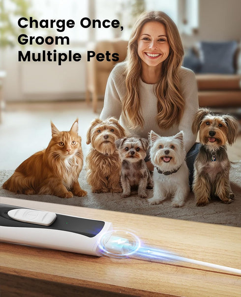 Trimmer Trimmer 0.8inch/20mm 35dB oneisall Low-Noise Dog Paw with LED Light, Paw for Dogs &Cats Wide Blade, Cordless