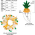 Pet Krewe Pineapple Hat and Collar, Fits Small, Medium, Large, Extra Large Dogs - Perfect for Halloween, Parties, Gifts