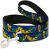 Buckle-Down Dog Leash Pluto: 4 Poses Landscape Blue Green, Available in Different Lengths and Widths for Dogs and Cats