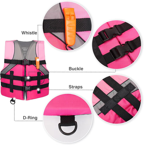 Leader Accessories Youth USCG Approved Life Jacket Vest for Boating