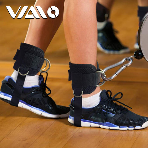VAIIO Ankle Straps for Cable Machines, Adjustable Neoprene Comfort Fit, Premium Cuffs for Men & Women