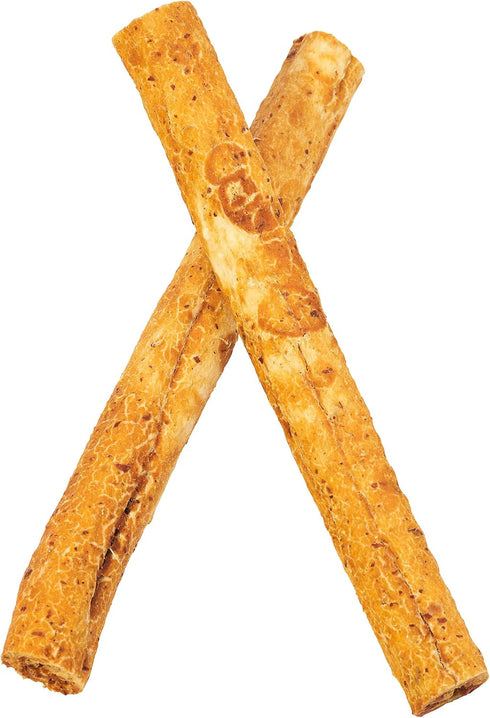 Fieldcrest Farms Premium Grade Natural Rawhide Alternative Chews, 10'' Rolls for Dogs, 3 Pack (6 Chews) - Easily