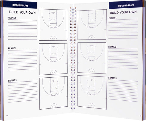 100+ Murray Sporting Goods Basketball Playbook - Coaches Journal Notebook with Over Plays - Perfect Coaching Equipment