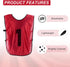 Reversible Numbered Soccer Practice Pinnies for Youth - PATIKIL Training Vest