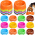 24Pcs Plastic Dog Bowls for Puppy Dogs, Reusable Pet Feeding Water Bowls, Cat, Kitten, Birthday Party Supplies (Rose