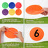 Suprwin 9 Inch -30 Poly Vinyl Spot Markers, Non Slip Rubber Agility Markers Flat Field Cones Floor Dots,for Exercise